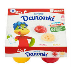 DANONE DANONKI MALINA 4X90G