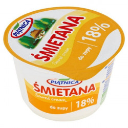 PIĄTNICA ŚMIETANA 18% 200G